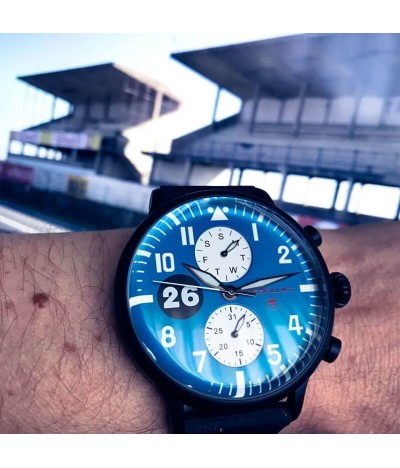 Racing car watch Reims-Gueux