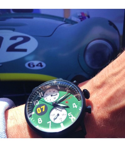 Reloj de piloto de carreras Brooklands